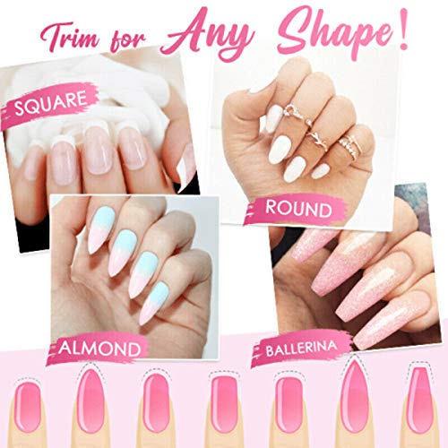 Dušial Nail Extension Gel Kit for Women Beauty Fiberglass Nail Kit, Nail Care Fiberglass for Gel Extension Nail Art Manicure Tools for Quick Nail Extension Starter Kit Nails Gel Set Strong Adhesion