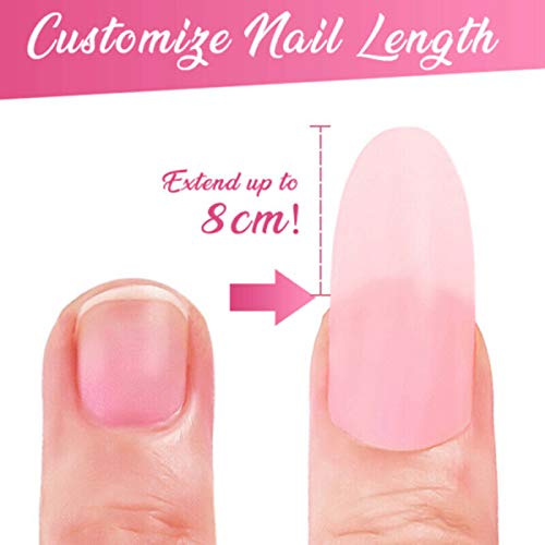 Dušial Nail Extension Gel Kit for Women Beauty Fiberglass Nail Kit, Nail Care Fiberglass for Gel Extension Nail Art Manicure Tools for Quick Nail Extension Starter Kit Nails Gel Set Strong Adhesion