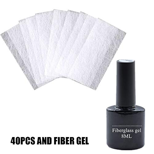 Dušial Nail Extension Gel Kit for Women Beauty Fiberglass Nail Kit, Nail Care Fiberglass for Gel Extension Nail Art Manicure Tools for Quick Nail Extension Starter Kit Nails Gel Set Strong Adhesion