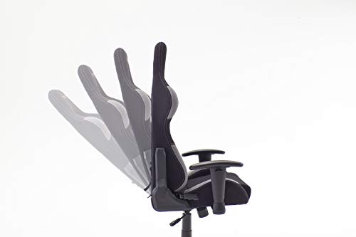 DX Racer 5 Robas Lund, - Silla de escritorio/oficina/ gaming, Negro/Gris, 74 x 52 x 123-132 cm, madera, con ruedas, altura ajustable, tapizada, reposabrazos