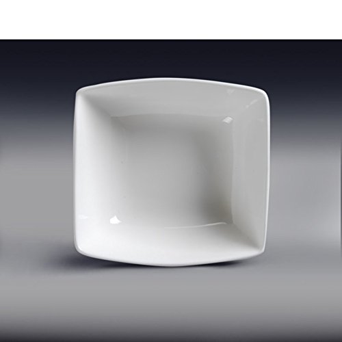 DXG&FX Cerámica Bol Bol Tazón De Fuente De Ensalada De Tremella Fuciformis Berk Cuadrados-3 Pulgadas