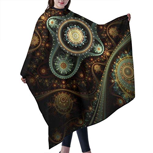 Dynamic Circles - Capa de peluquería para peluquería (tamaño extragrande), diseño abstracto de peluquería y peluquería, 55 x 66 pulgadas