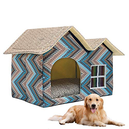DYYTR Animal Doméstico De Interior Casa De Perro Suave, Amortiguador Cama Removible Incluido, Plegable Perro Pequeño Gato Caliente De La Casa Cama Muy Caliente Suave,A