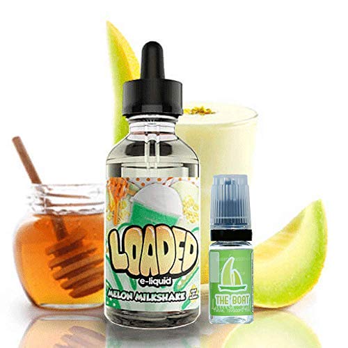 E Liquid Loaded Melon Milkshake 100ml + E Liquid The Boat 10 ml - Pack de 2 Ud. Ambos líquidos contienen 0,0mg de nicotina.