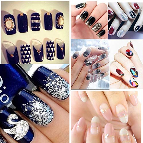 Ealicere 500 Piezas Uñas Falsas Artificiales de Acrílico Francesa Natural Puntas de Uñas de Manicura con Caja para Mujeres Chicas …