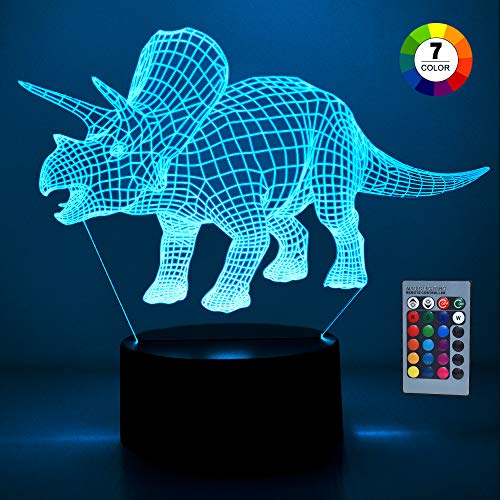 Easony Juguete Niño 2 3 4 5 6 7 8 Años,Dinosaurios Juguetes Lampara de Noche Regalos Niño 3 4 5 6 Años Luz de la Noche del Dinosaurio Regalos Cumpleaños Niños 2-9 Años Luz de Noche para Niños