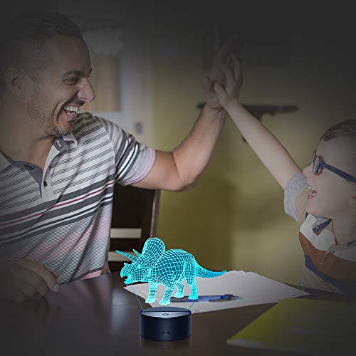 Easony Juguete Niño 2 3 4 5 6 7 8 Años,Dinosaurios Juguetes Lampara de Noche Regalos Niño 3 4 5 6 Años Luz de la Noche del Dinosaurio Regalos Cumpleaños Niños 2-9 Años Luz de Noche para Niños