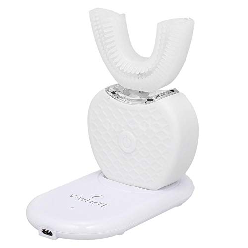 Easy-topbuy Cepillo De Dientes Eléctrico 360 ​​° Ultrasónico Automático Cepillo De Dientes Cepillo De Limpieza De Dientes De Silicona A Prueba De Agua De Carga Inductiva