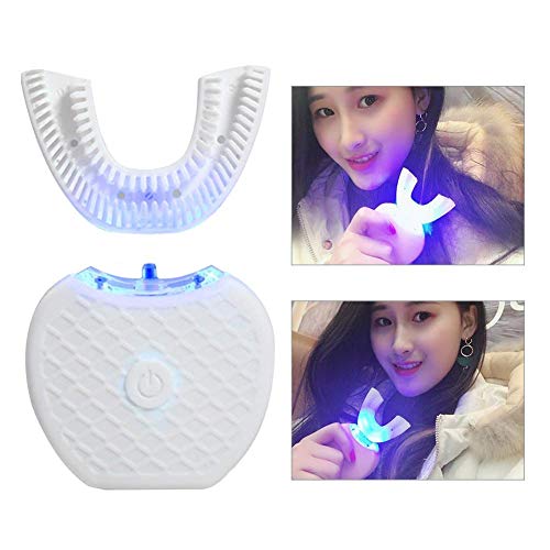 Easy-topbuy Cepillo De Dientes Eléctrico 360 ​​° Ultrasónico Automático Cepillo De Dientes Cepillo De Limpieza De Dientes De Silicona A Prueba De Agua De Carga Inductiva