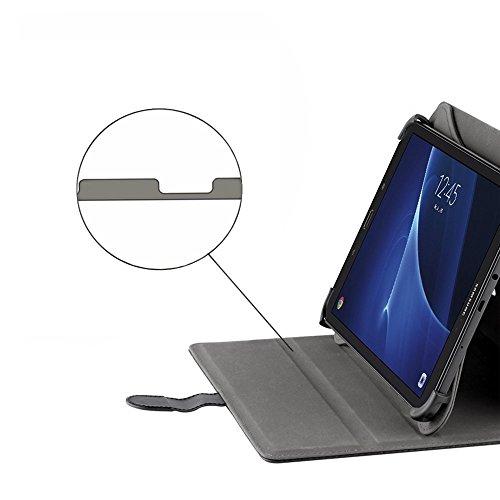 EasyAcc Funda Universal Tablet 10 Pulgadas 360 Grados Rotación para BEISTA LNMBBS MEBERRY TECLAST KXD Broken- jom Huashetrade ZONMAI CHUWI Hi10 X Dragon Touch Max10 Tablet 10 Pulgadas, Negro