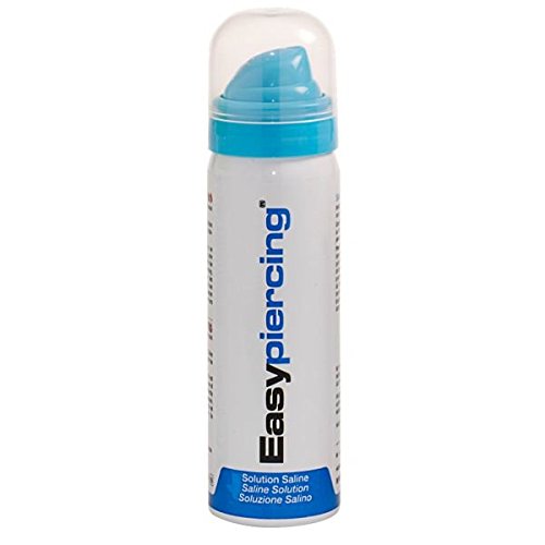 Easypiercing® – Solución Salina – azul – 50 ml (Piercing atención curación Spray)