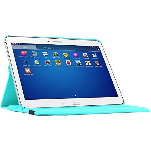 ebestStar - Funda Compatible con Samsung Galaxy Tab 4 10.1 SM-T530, T533 T531 T535 Carcasa Cuero PU, Giratoria 360 Grados, Función de Soporte + Lápiz, Azul [Aparato: 243.4 x 176.4 x 8mm, 10.1'']