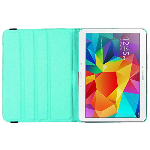 ebestStar - Funda Compatible con Samsung Galaxy Tab 4 10.1 SM-T530, T533 T531 T535 Carcasa Cuero PU, Giratoria 360 Grados, Función de Soporte + Lápiz, Azul [Aparato: 243.4 x 176.4 x 8mm, 10.1'']
