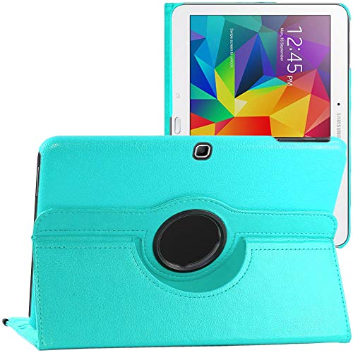 ebestStar - Funda Compatible con Samsung Galaxy Tab 4 10.1 SM-T530, T533 T531 T535 Carcasa Cuero PU, Giratoria 360 Grados, Función de Soporte + Lápiz, Azul [Aparato: 243.4 x 176.4 x 8mm, 10.1'']