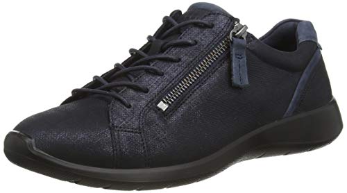 Ecco Soft 5, Zapatillas para Mujer, Azul (Marine/Navy), 37 EU