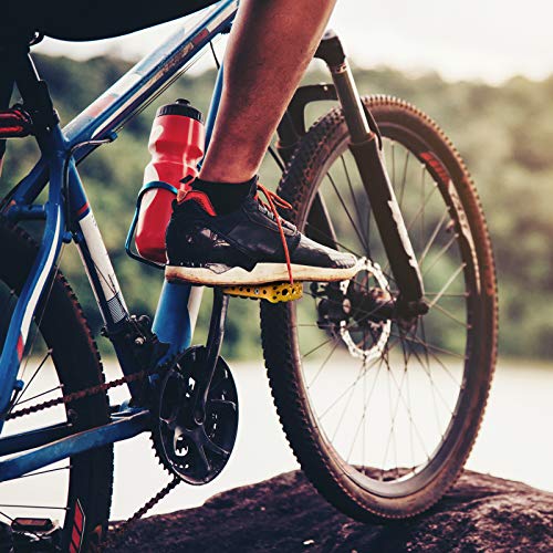 Echelon Line Pedales de Bicicleta de Montaña MTB Pedales de Ciudad para Bici Planos de Aleación de Aluminio (5% cupón de Descuento 489O2EXL) (Oro)