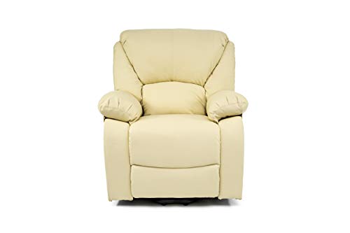 ECODE Sillón de Masaje Relax Elevador Levantapersonas Chamonix, Reclinación Eléctrica 160º, Función Calor, Programas Auto, Vibro Ondulación, A++, ECO-8590UP B (Beige)