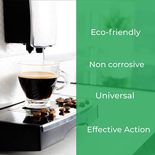 EcoDescalk Ecológico Concentrado (2x9 Descalcificaciones). Descalcificador 100% Natural. Limpiador para Cafeteras. Todas las Marcas. Producto CE.