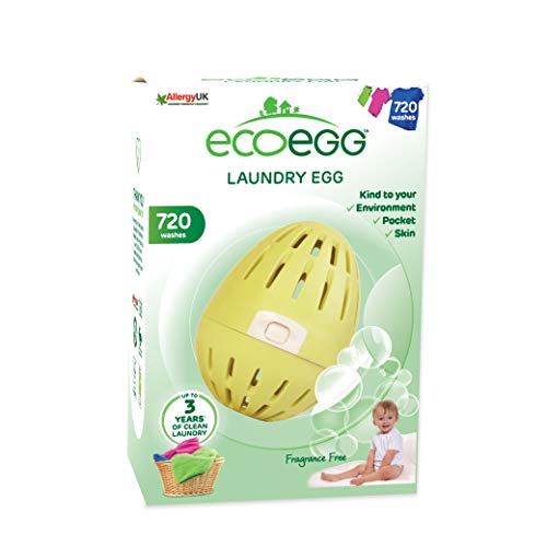 Ecoegg - Detergente ecolgico en perlas para lavar la ropa (hasta 720 lavados, sin aroma), diseo de huevo