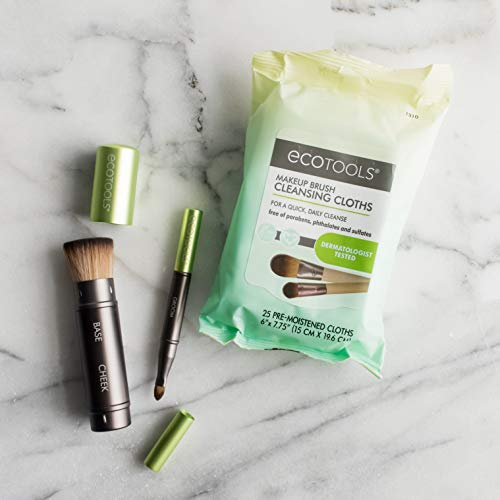 EcoTools® - Toallitas de limpieza para brochas de maquillaje