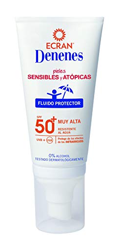 Ecran Denenes, Protector Solar Facial Infantil para Pieles Sensibles y Atópicas con SPF50+ - 50 ml