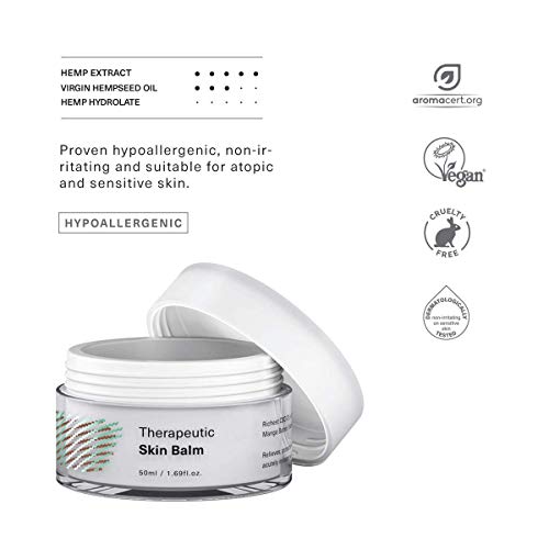 Eczema crema de cannabis – 200-250 mg DBC – Pomada de aceite de cáñamo organico para los problemas de piel – 50 ml – Trata la psoriasis