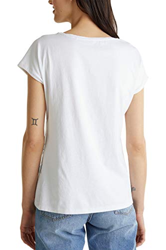 edc by Esprit 040cc1k342 Camiseta, 100/White, XXL para Mujer