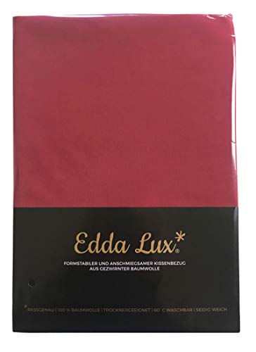 Edda Lux - Funda para almohada Tempur Original Queen S/M/L/XL (61 x 31 cm), 100% algodón, muchos colores, rojo carmín, 61 x 31 cm