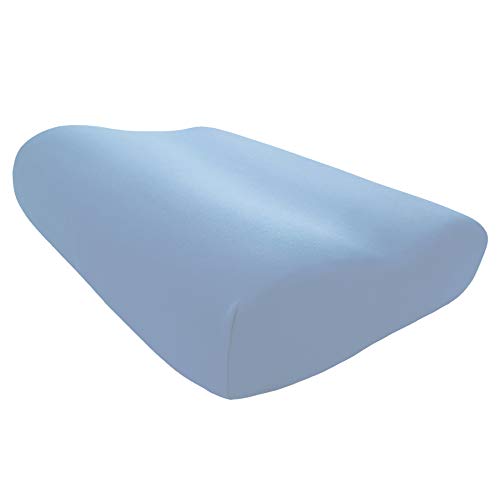Edda Lux - Funda para almohada Tempur Original S/M/L/XL | 50 x 31 cm | en 20 colores | Funda de almohada para almohada cervical | Algodón | Color: Azul claro