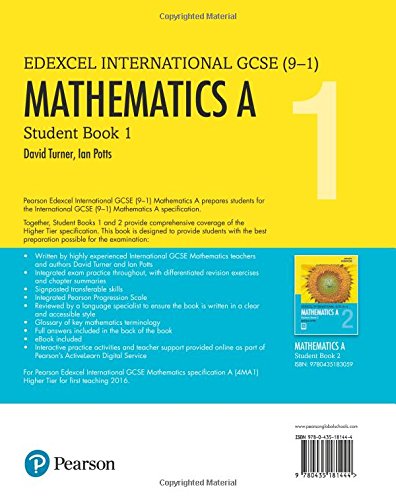 Edexcel international GCSE (9-1). Student's book 1. Mathematics A. Per le Scuole superiori. Con e-book. Con espansione online