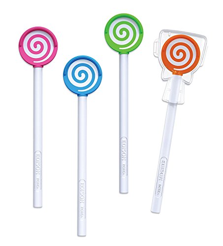 Edison Lollipop - Rascador limpiador de lengua para niños (juego de 4 colores)