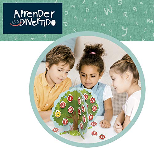Educa- Aprender es Divertido: El Árbol de Las Letras, Aprende a Leer y Escribir Juego Educativo para niños, a Partir de 5 años (18703)