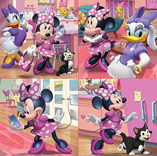 Educa - Minnie Happy Helpers, Puzzles Progresivos, Puzzle Infantil de 12,16,20 y 25 Piezas, a Partir de 3 años (17630)