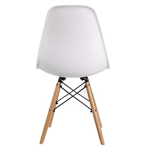 EGNM Pack 6 sillas de Comedor Blanca Silla diseño nórdico Estilo 82 x 47 x 53 cm (Blanco-6)