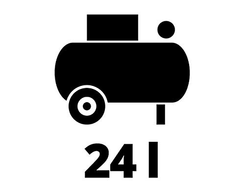 Einhell 4007325 TC-AC 190/24/8 - Compresor de aire, depósito de 24 l, 2850 rpm, 8 bar, 1500 W, 220-240 V, 50 Hz, Rojo/Negro, 578 x 258 x 572 mm