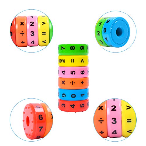 EKKONG 2PCSJuguete de Aprendizaje Aritmético Magnético,Juguete Educativo ,Juguetes Matemáticas,Juguete de Desarrollo del Cerebro de la Inteligencia