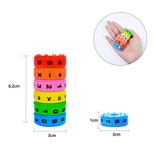 EKKONG 2PCSJuguete de Aprendizaje Aritmético Magnético,Juguete Educativo ,Juguetes Matemáticas,Juguete de Desarrollo del Cerebro de la Inteligencia