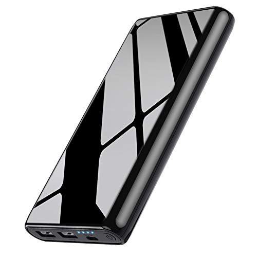 Ekrist Power Bank 25800mAh Batería Externa para Movil【Bidireccional Carga Rápida Cargador Portatil con Control Inteligente-IC】2 USB Salidas Batería Portatil para iPhone Samsung Android Móviles Tableta
