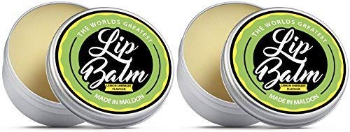 El bálsamo labial más grande del mundo (2 x 15 ml). Reparar, curar, proteger, hidratar. Sabor de sorbete de limón con manteca de karité, cera de abejas, aceite de jojoba, aceite de cáñamo