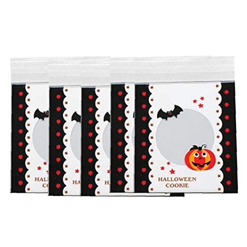 El Bicarbonato De Halloween Caramelo Bolsas De Embalaje Patrón De La Bolsa Auto-adhesivo De La Bolsa De Moda Decoloración Calabaza Bolsa De Cookies Truco O Invitación Bolsa De Obsequios Para Los Niños