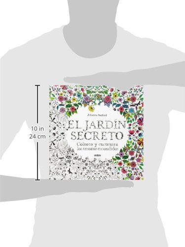 El jardín secreto: Colorea y encuentra los tesoros escondidos