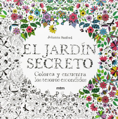 El jardín secreto: Colorea y encuentra los tesoros escondidos
