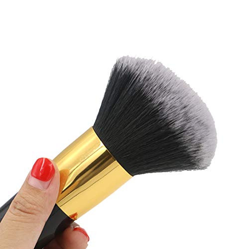 El Maquillaje Cosmético Del Cepillo Cónico Superior Polvo De La Fundación Del Cepillo Brocha Kabuki (Black)