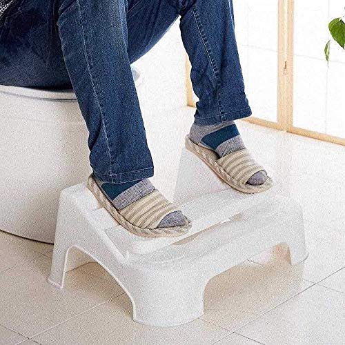 El taburete higiénico de plástico, antideslizante ajustable Hock artefactos en cuclillas estreñimiento contador puede aliviar estreñimiento y distensión abdominal distensión del intestino irritable,1