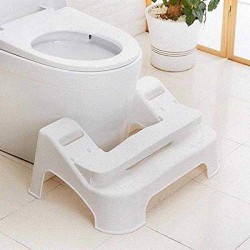 El taburete higiénico de plástico, antideslizante ajustable Hock artefactos en cuclillas estreñimiento contador puede aliviar estreñimiento y distensión abdominal distensión del intestino irritable,1