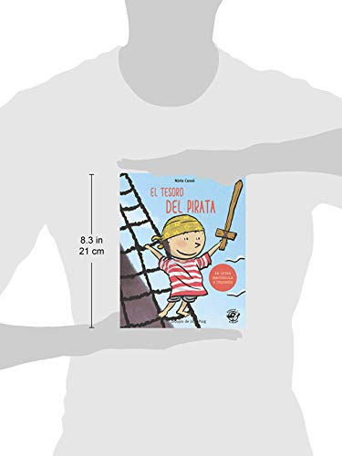 El tesoro del pirata: En letra MAYÚSCULA y de imprenta: libros para niños de 5 y 6 años (Aprender a leer en letra MAYÚSCULA e imprenta)