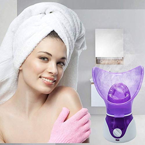 El vaporizador facial profesional,el spa de sauna de vapor caliente y sauna facial de, rejuvenece e hidrata tu piel para un cutis juvenil, también se usa como difusor de aromaterapia(Púrpura)