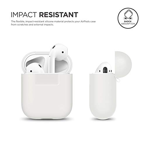 elago Funda Silicona Compatible con Apple AirPods 1 & 2 (LED Frontal Visible) - Luminuso Azul