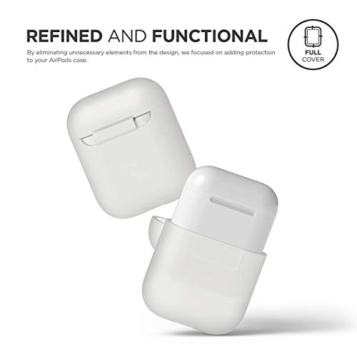 elago Funda Silicona Compatible con Apple AirPods 1 & 2 (LED Frontal Visible) - Luminuso Azul