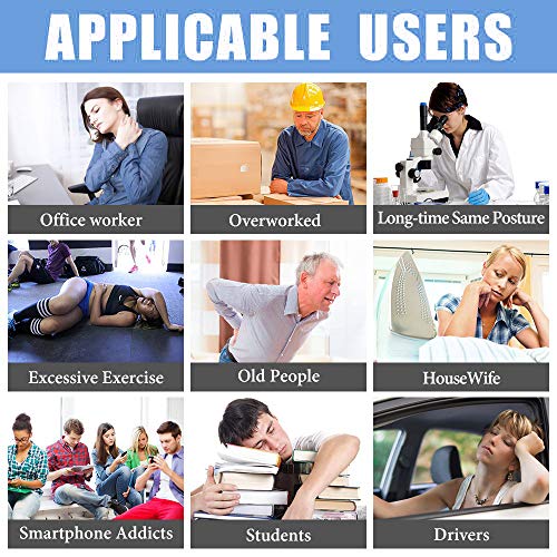 Electroestimulador Digital, para aliviar el Dolor Muscular y el fortalecimiento Muscular, Masaje, EMS, TENS, Pantalla LCD Azul, 4 Canales, 8 electrodos autoadhesivos, Color Blanco